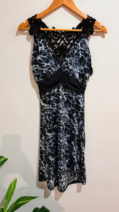 Caroline Morgan Avis Crochet Dress Size 8