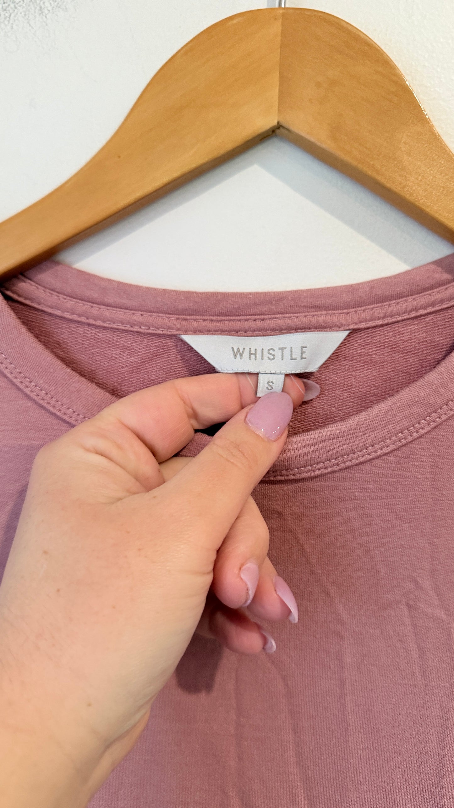 Whistle Peplum Long Sleeve Top Size S
