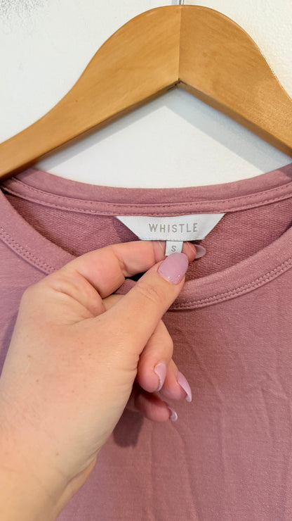 Whistle Peplum Long Sleeve Top Size S