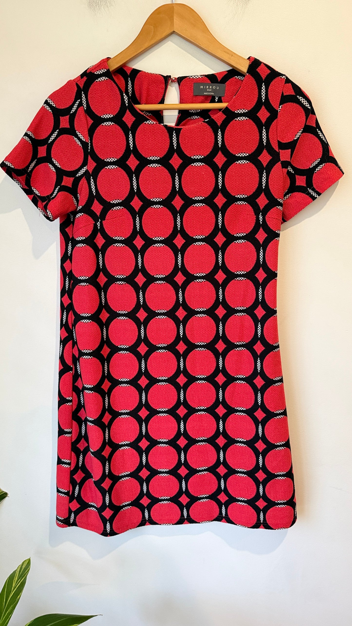 Mirrou Geometric Print Shift Dress Size S