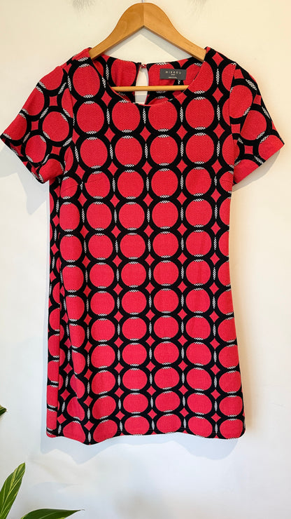 Mirrou Geometric Print Shift Dress Size S