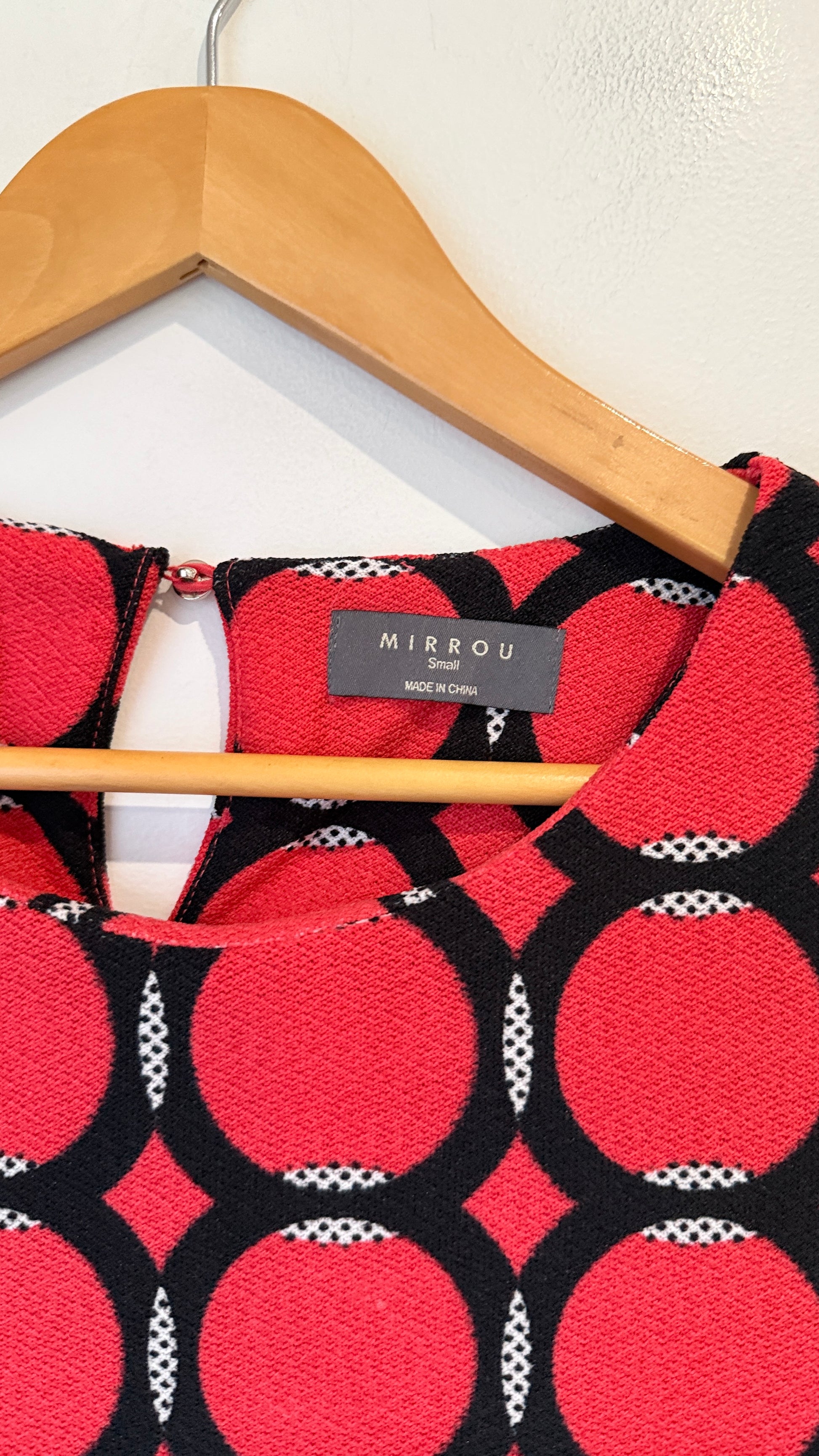Mirrou Geometric Print Shift Dress Size S