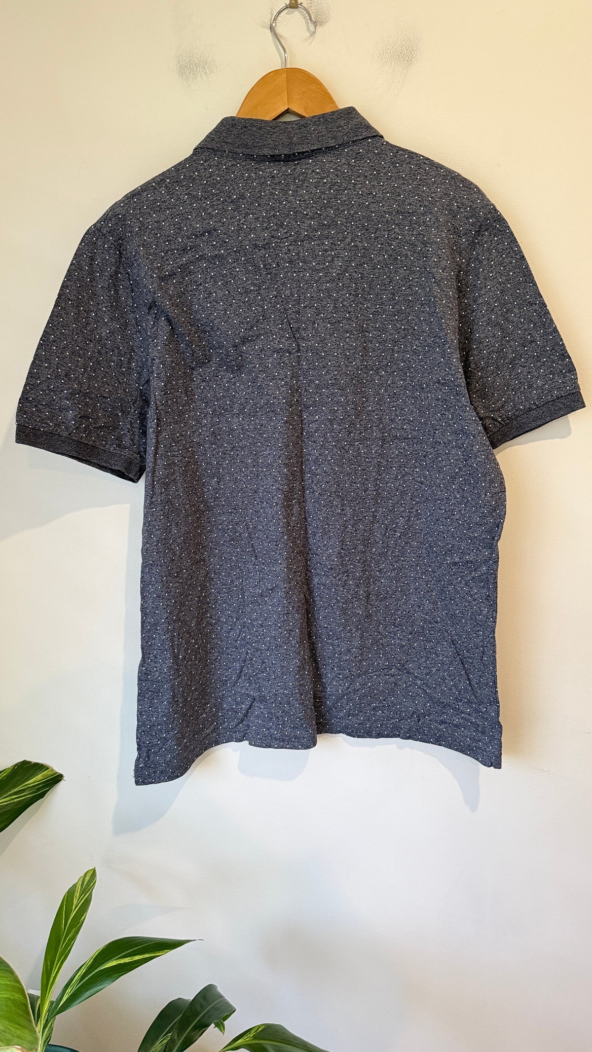 Barkers Polka Dot Polo Shirt U/Arm To U/Arm 56cm Size XXXL