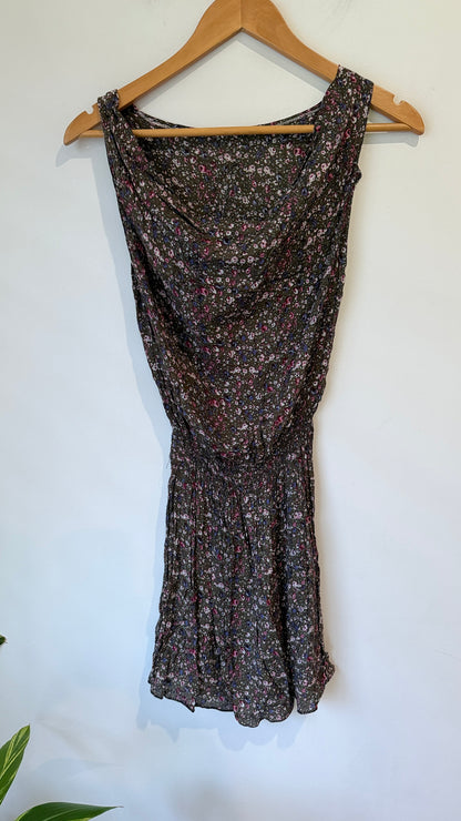 Floral Print Tea Dress Size U/arm to U/arm 39cm