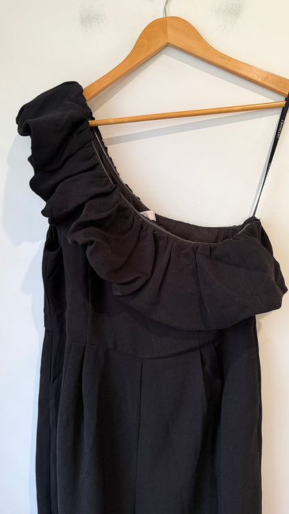 Chancery One Shoulder Ruffle Jumpsuit Size 14