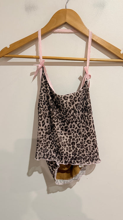 SHEIN Leopard Print Tie Strap Cami Size L (EU/US 40/42, 8/10)