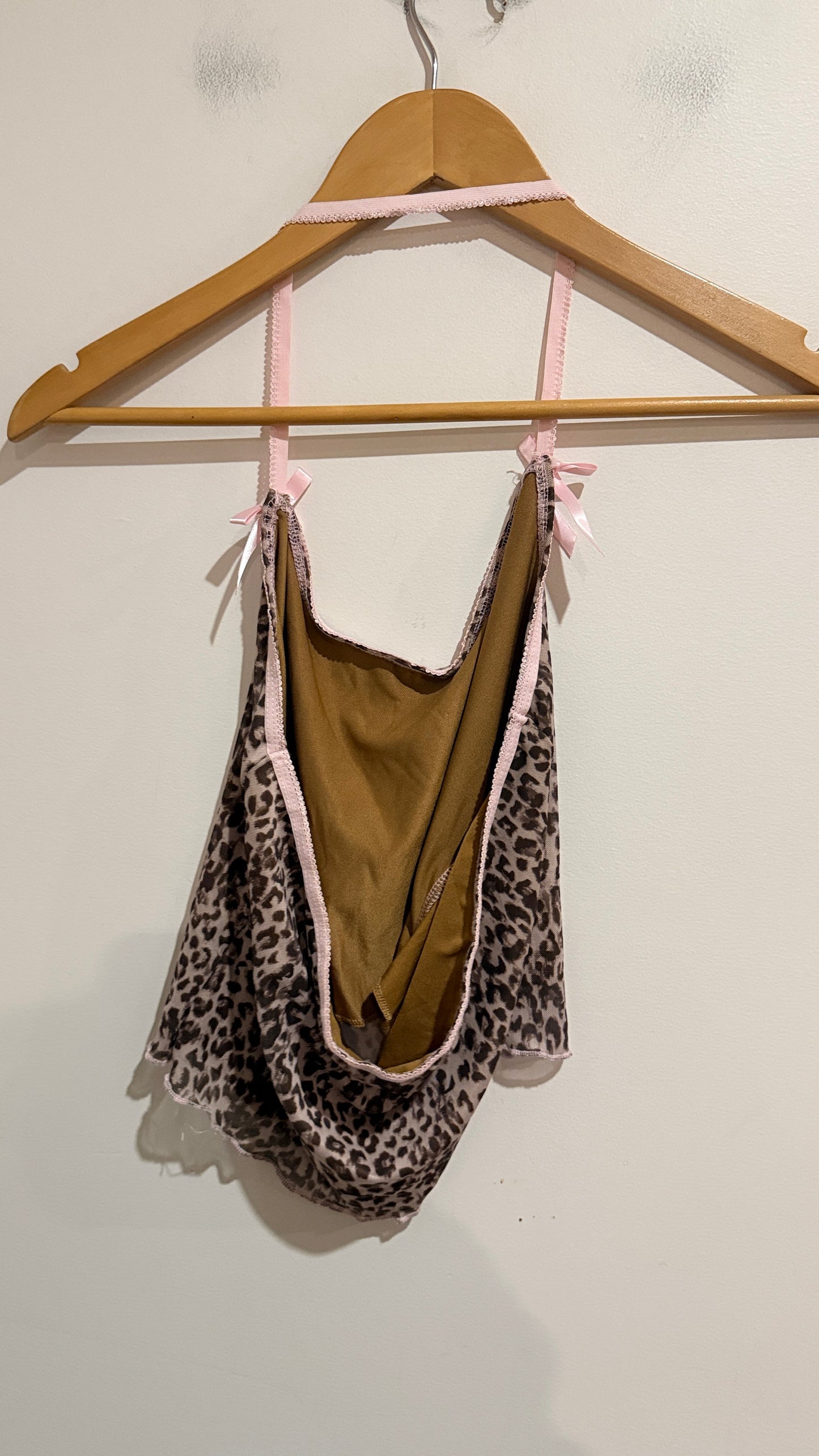 SHEIN Leopard Print Tie Strap Cami Size L (EU/US 40/42, 8/10)