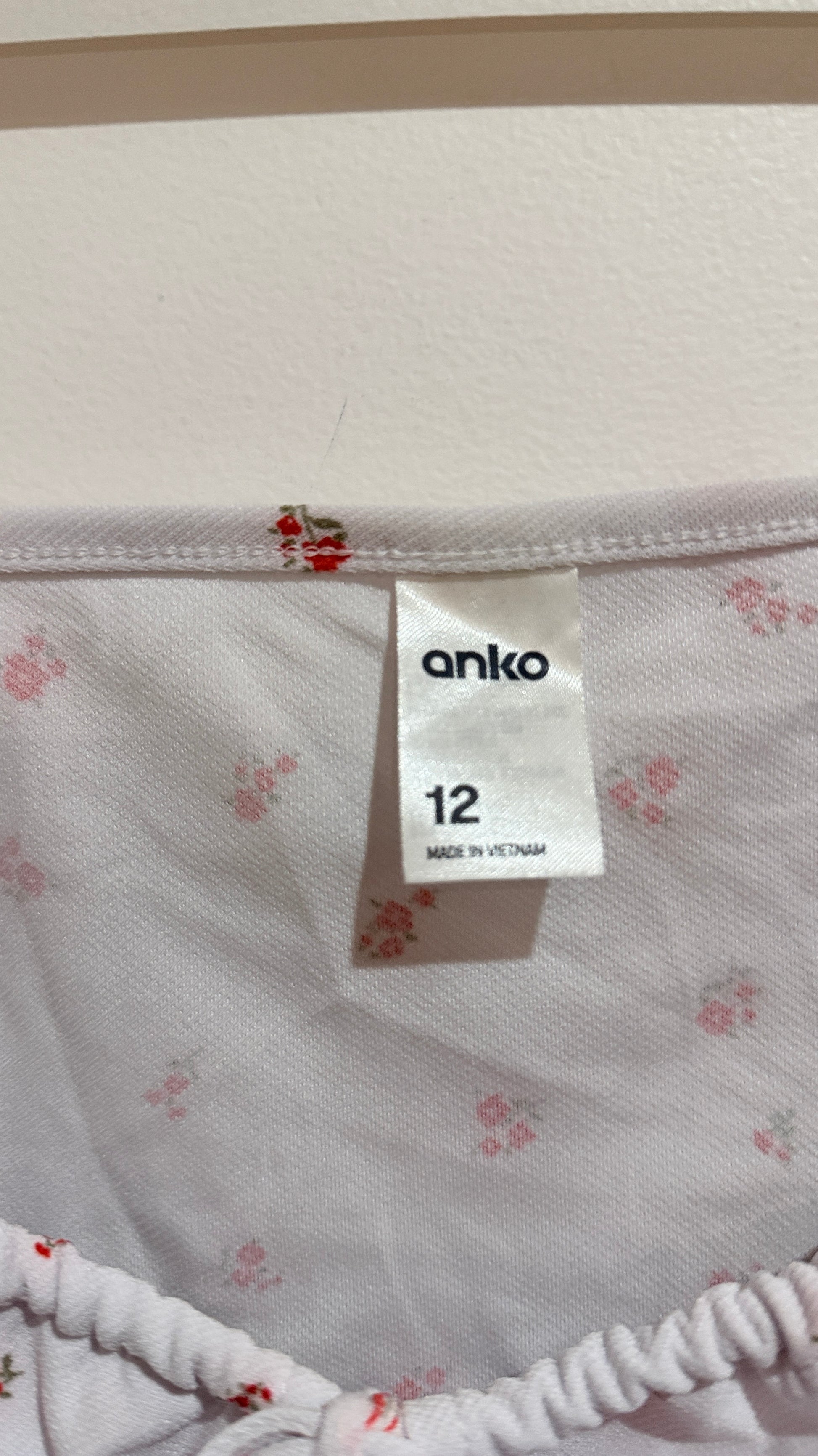 Anko Floral Print Tie Front Cami Size 12