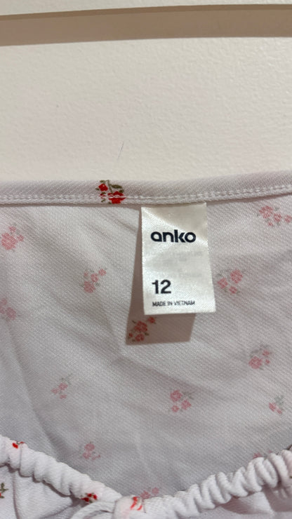 Anko Floral Print Tie Front Cami Size 12