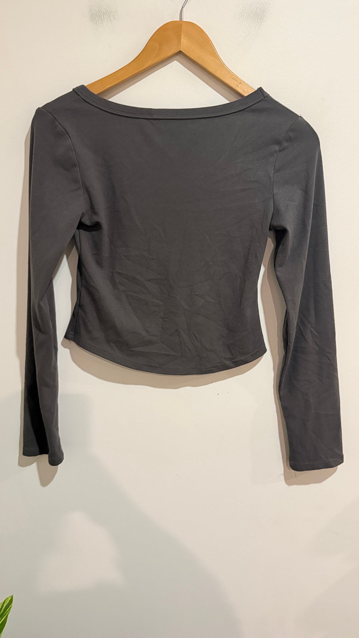Brand Unknown Square Neck Long Sleeve Top Size M