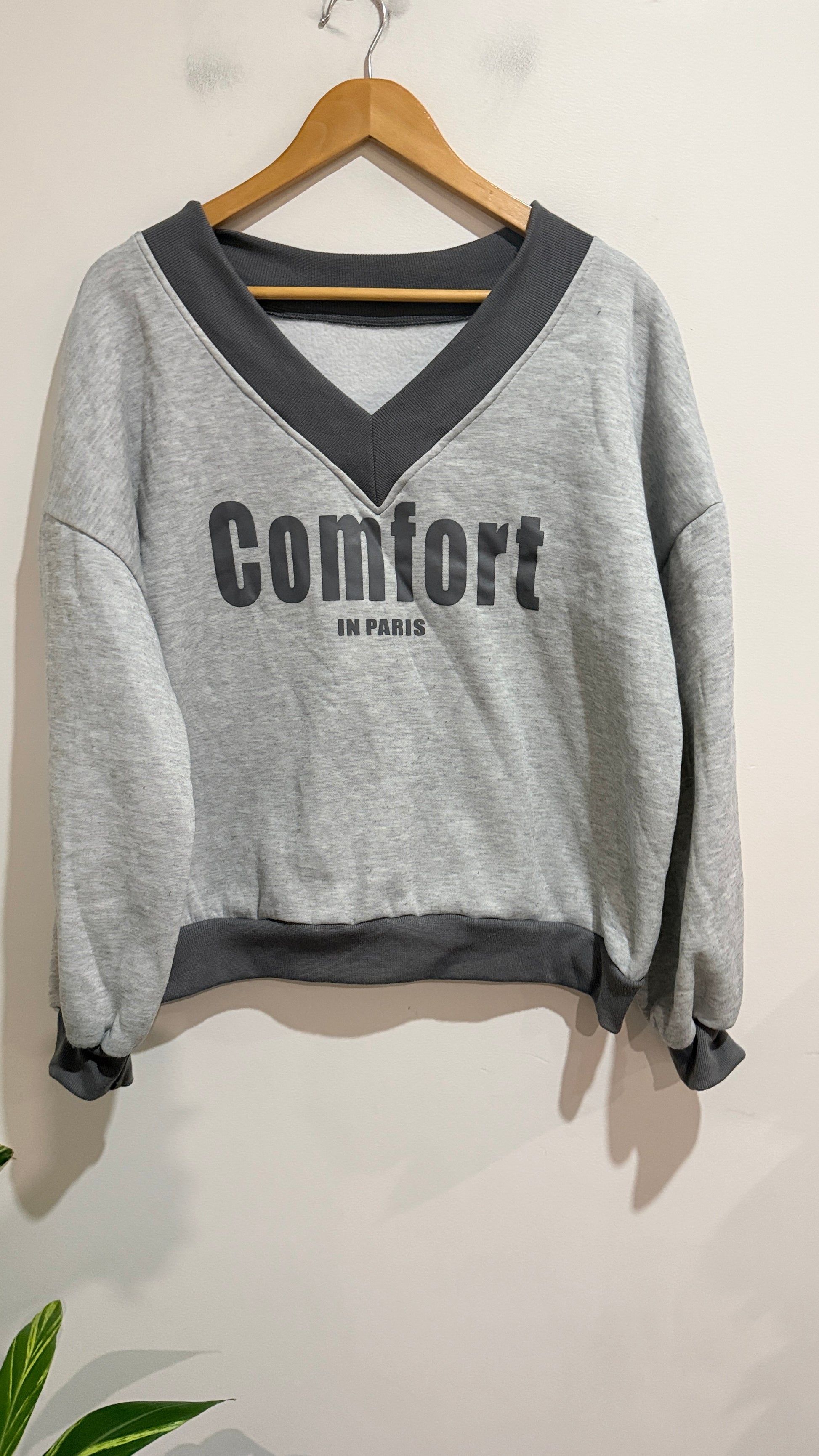 SHEIN Comfort In Paris' Graphic Sweatshirt Size XL