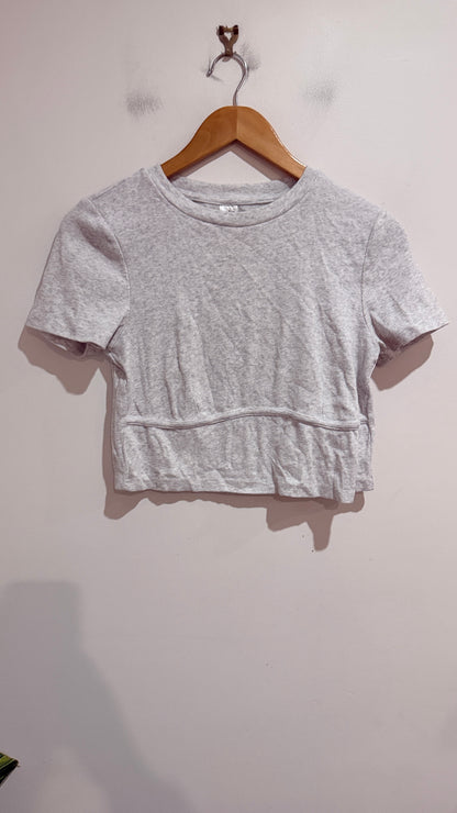 Anko Ribbed Crop Tee Size 14