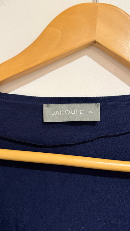 Jacqui.e Ruffle Trim Cardigan Size XL
