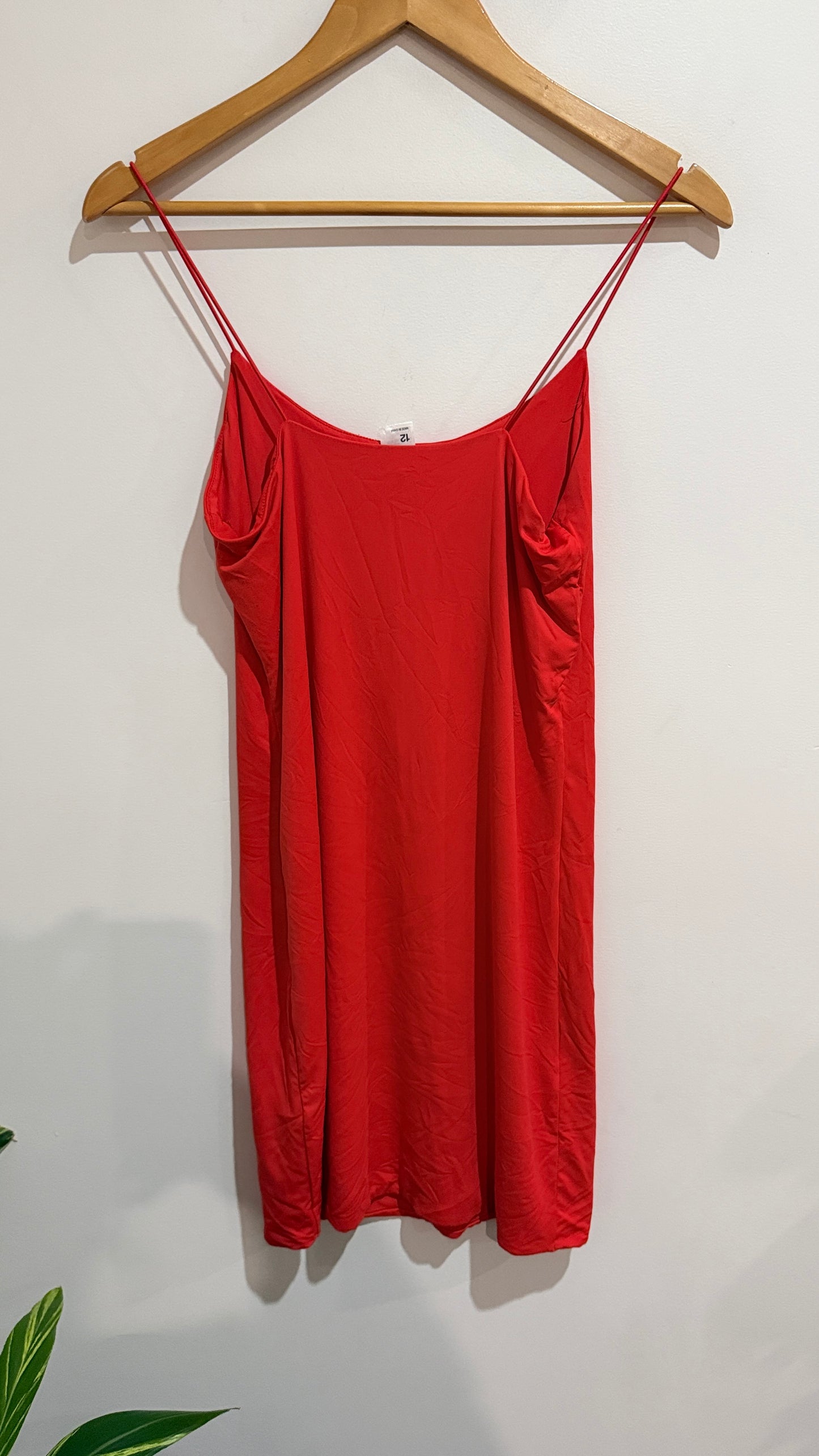 Anko Red Slip Dress Size 12