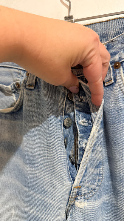 Vintage Levi's 501 Vintage Light Wash Button Fly Jeans Size W30 L34