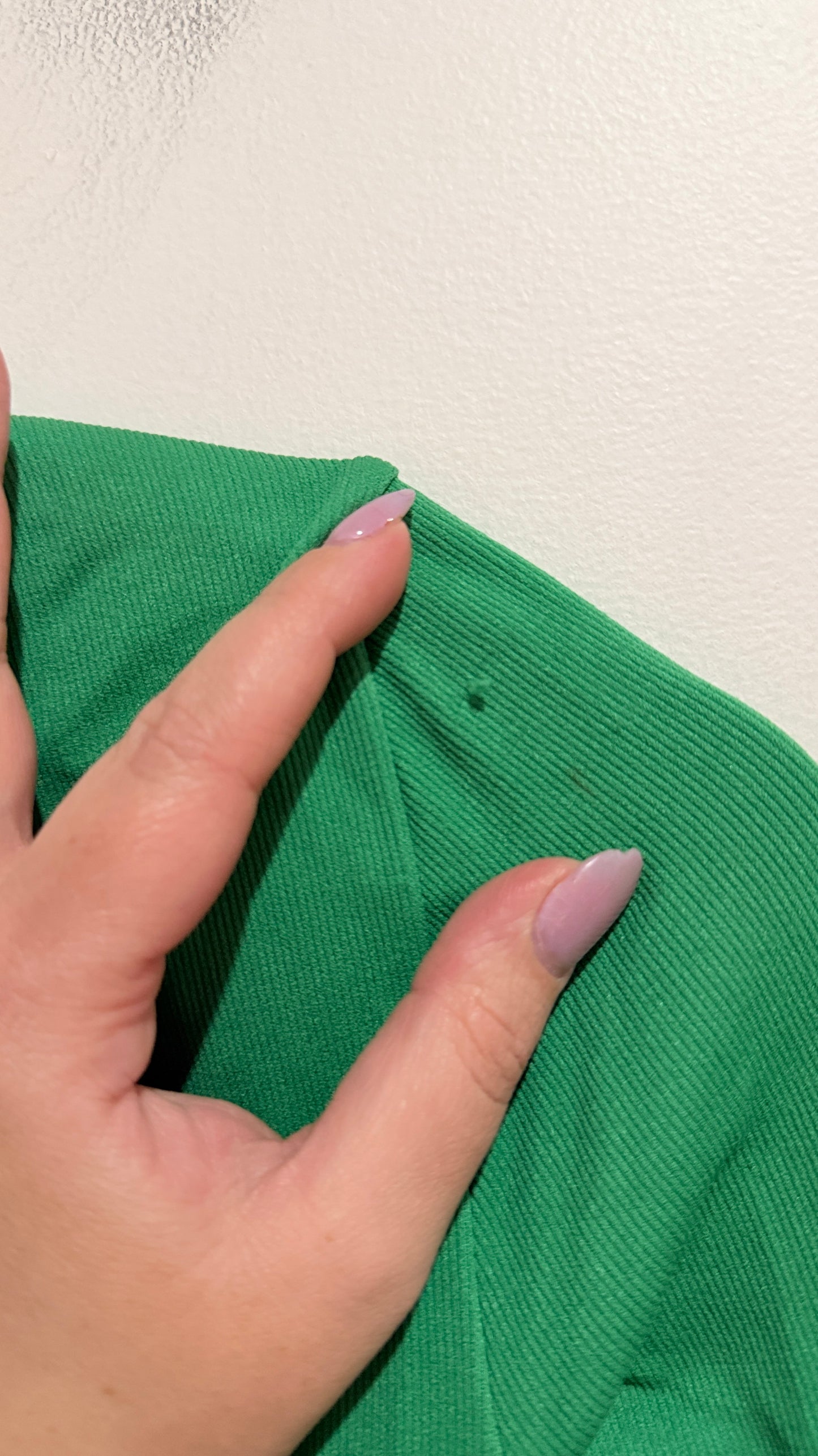 Glassons Green Ribbed Long Sleeve Tie Wrap Crop Top Size XXS