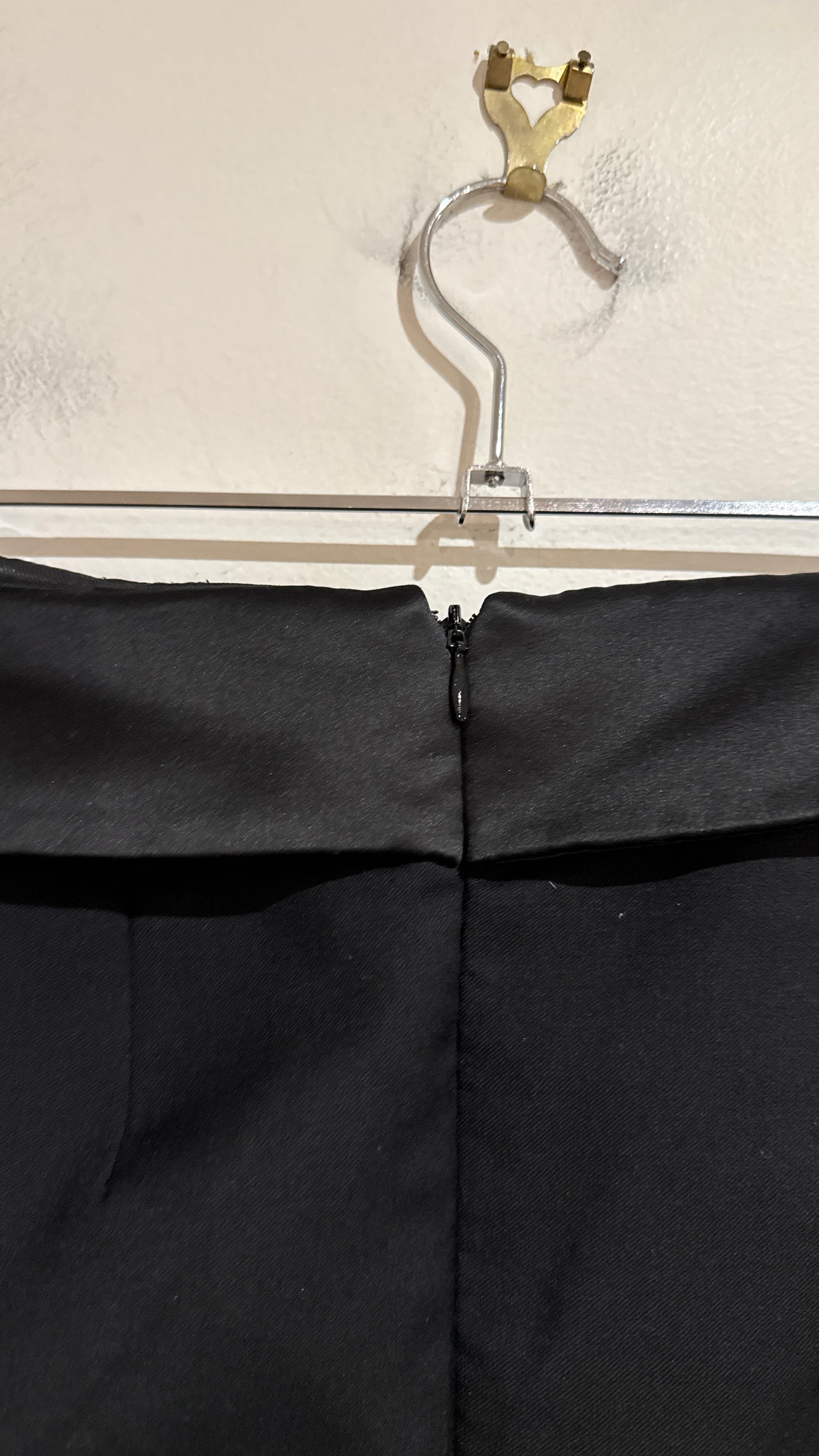 Dion Lee Black Twist Front Wool Mini Skirt Size 6