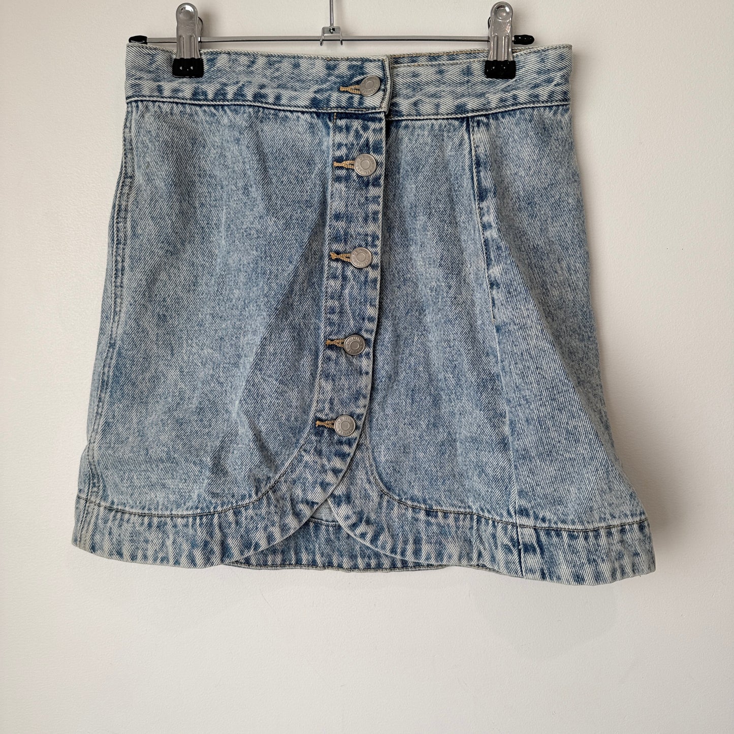 Glassons Denim Size 6 Acid Wash Mini Skirt