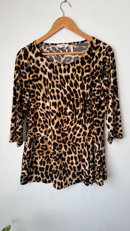 Millers Size 14 Leopard Print Top