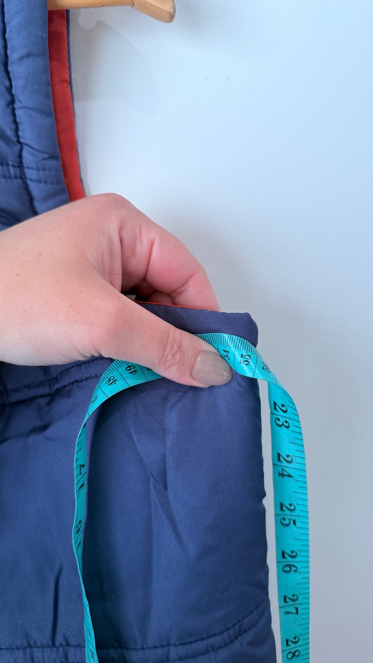 Brand Unknown Size U/Arm to U/Arm 55cm Navy Puffer Vest