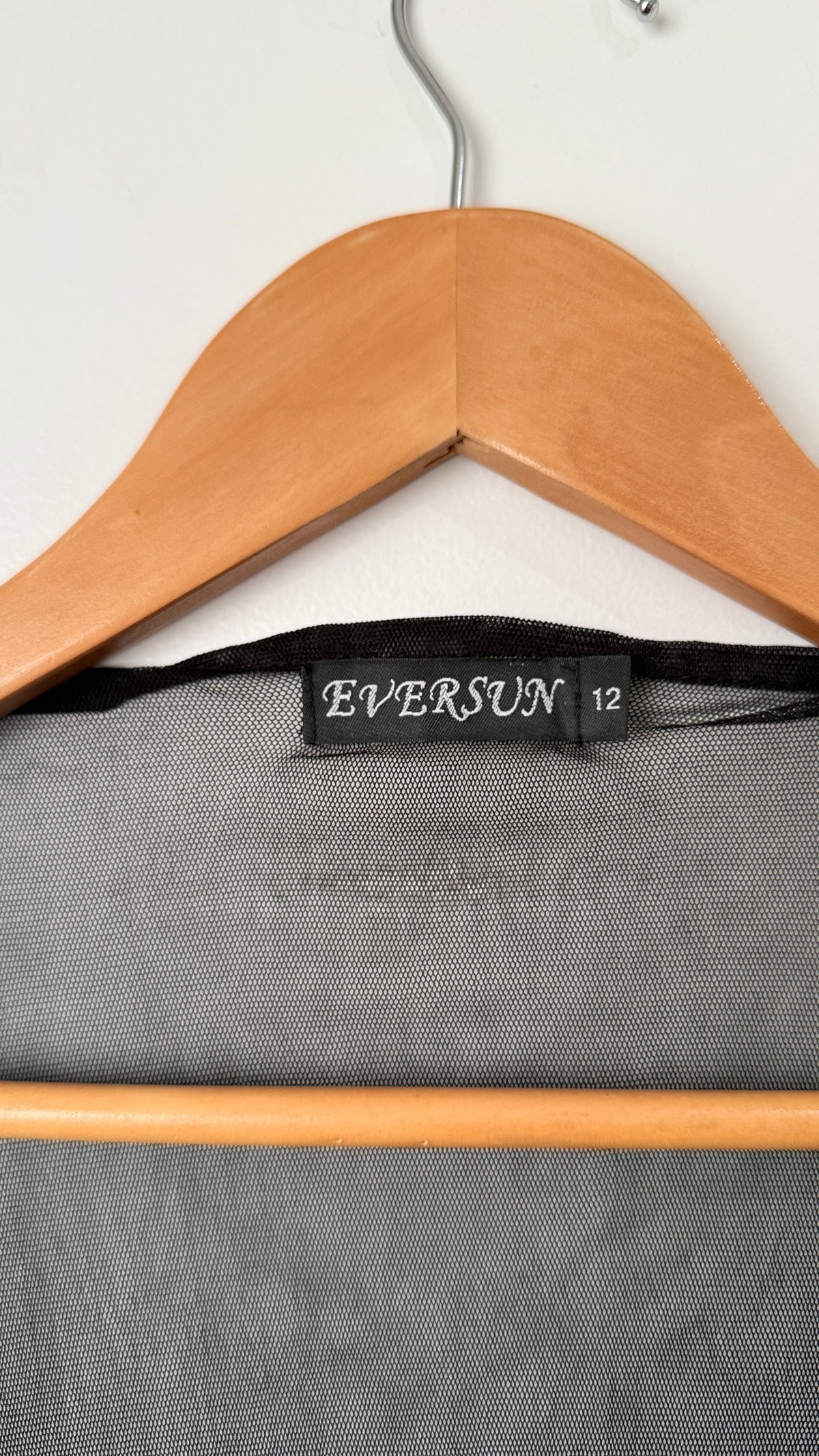 Eversun Size 12 Mesh Tie Front Cardigan