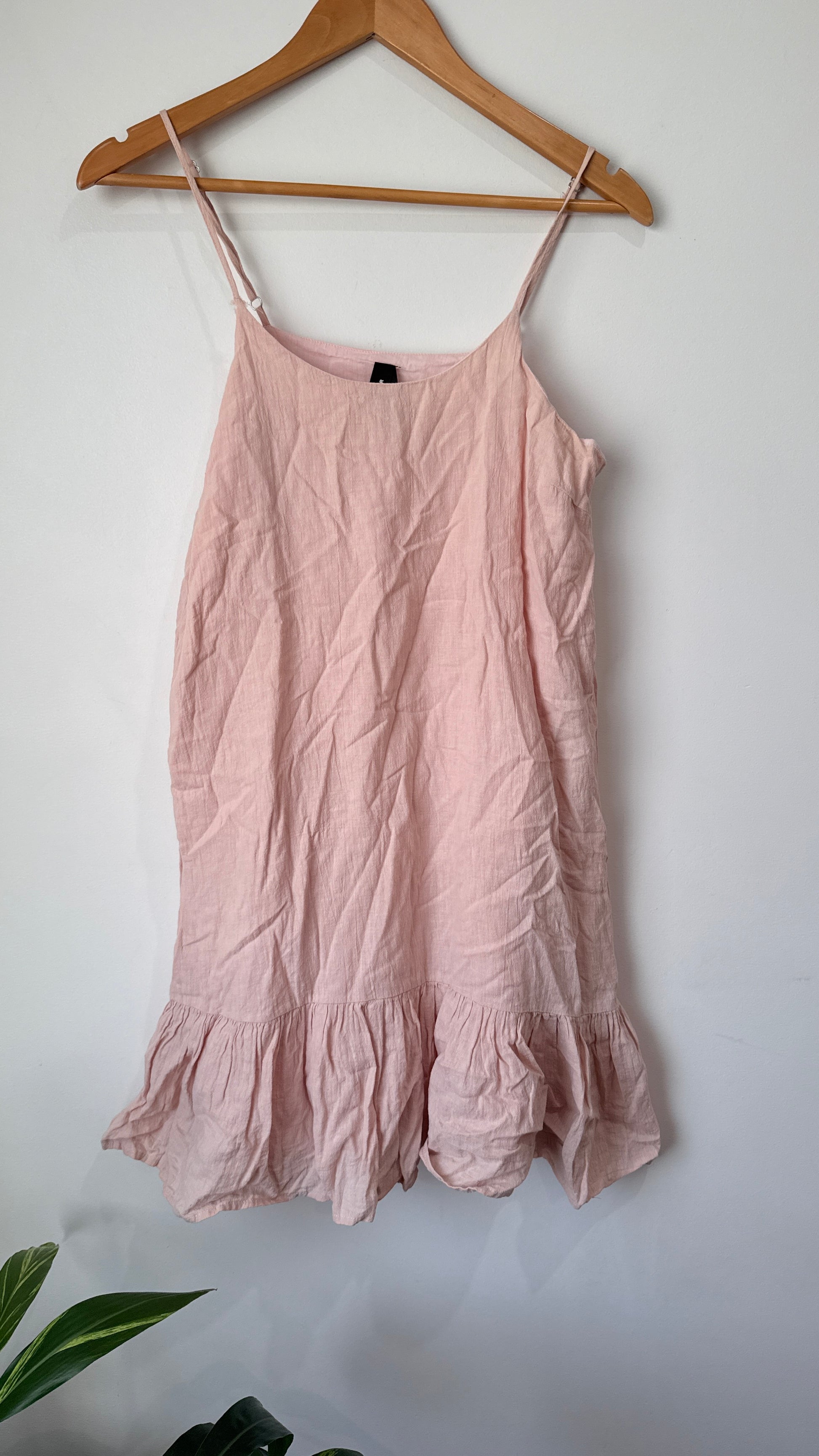 Huffer Size 8 Georgia Linen Slip Dress