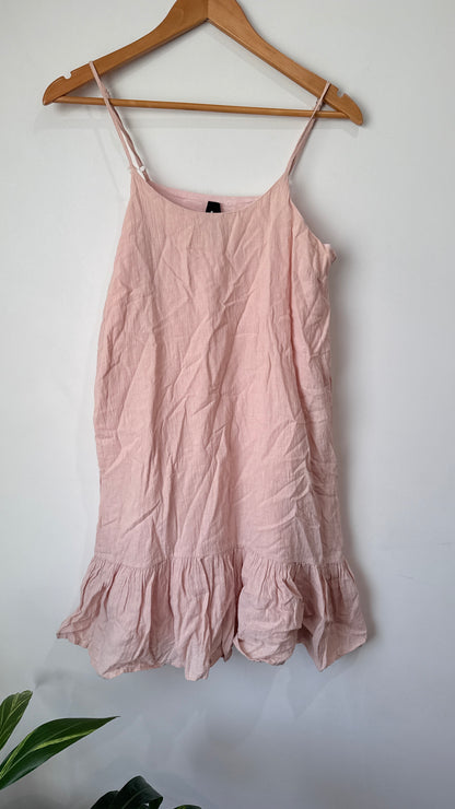 Huffer Size 8 Georgia Linen Slip Dress
