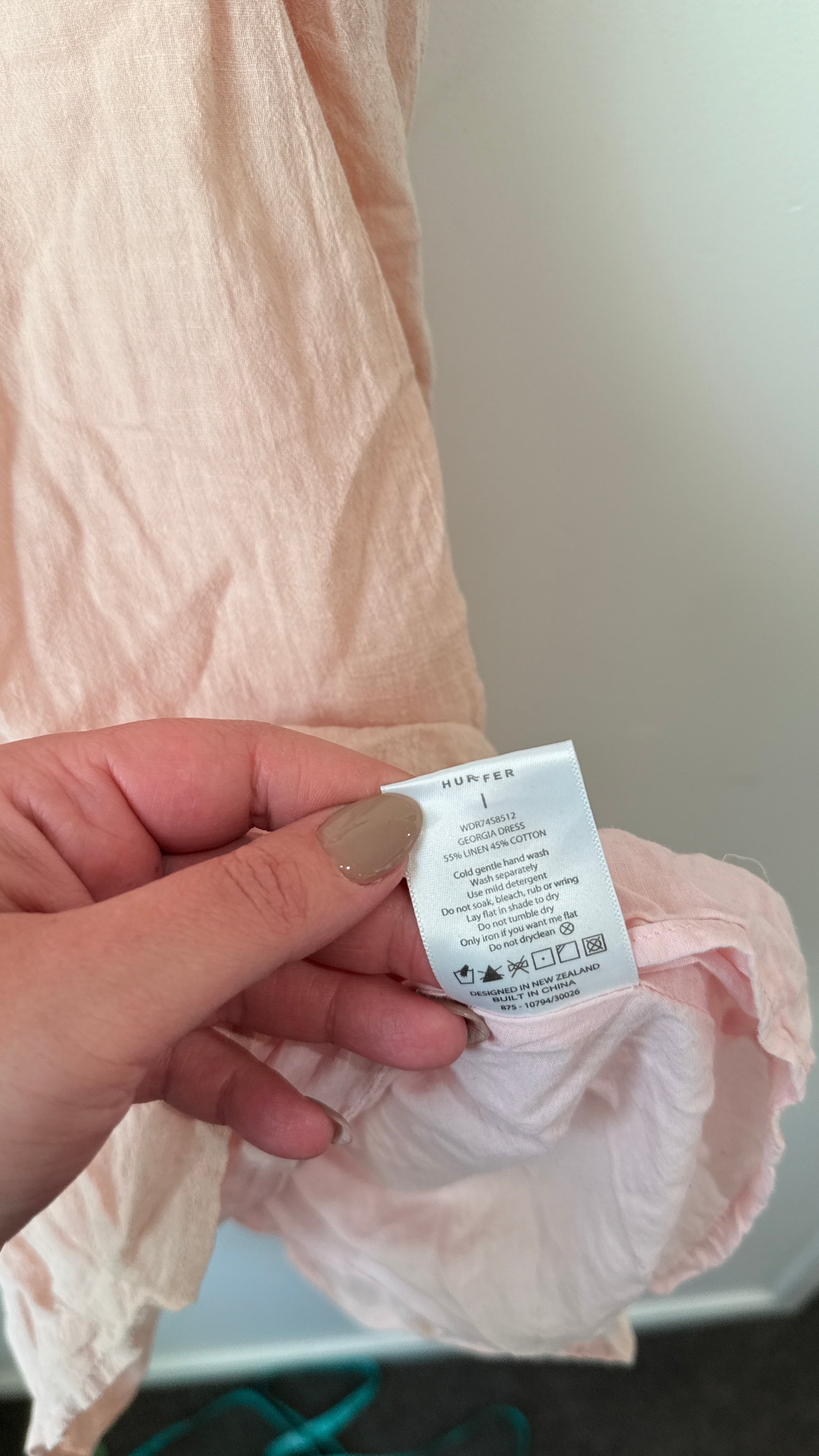 Huffer Size 8 Georgia Linen Slip Dress