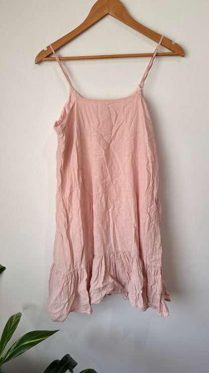 Huffer Size 8 Georgia Linen Slip Dress