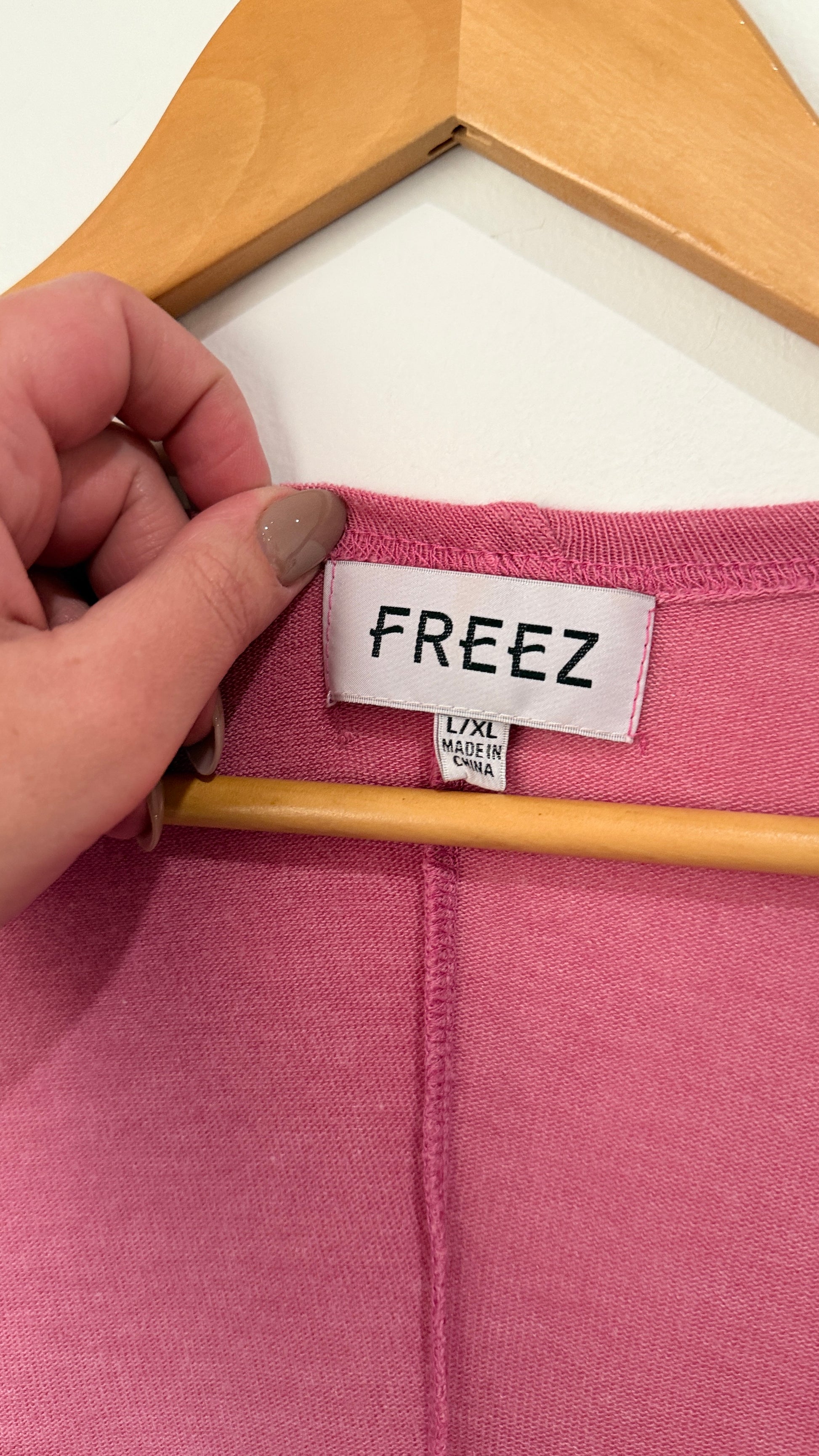Freez Size L/XL Long Open Cardigan