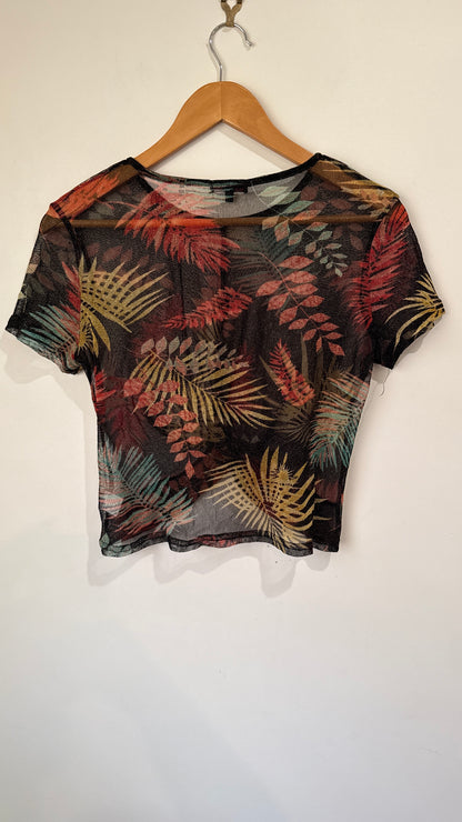 Ginger Semi-sheer Mesh Crop Top Size S | 81cm