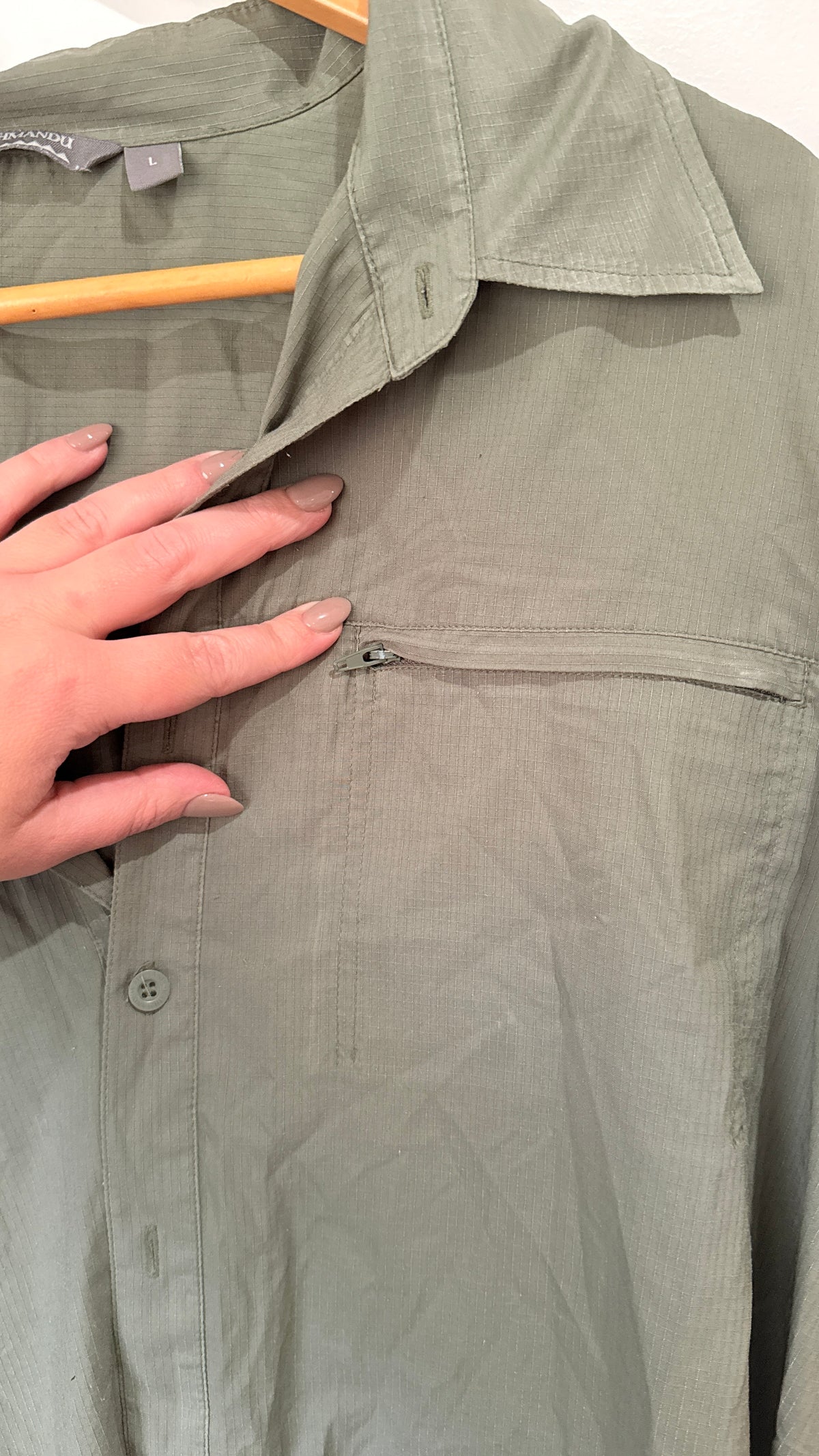 Kathmandu Button-down Utility Shirt Size L