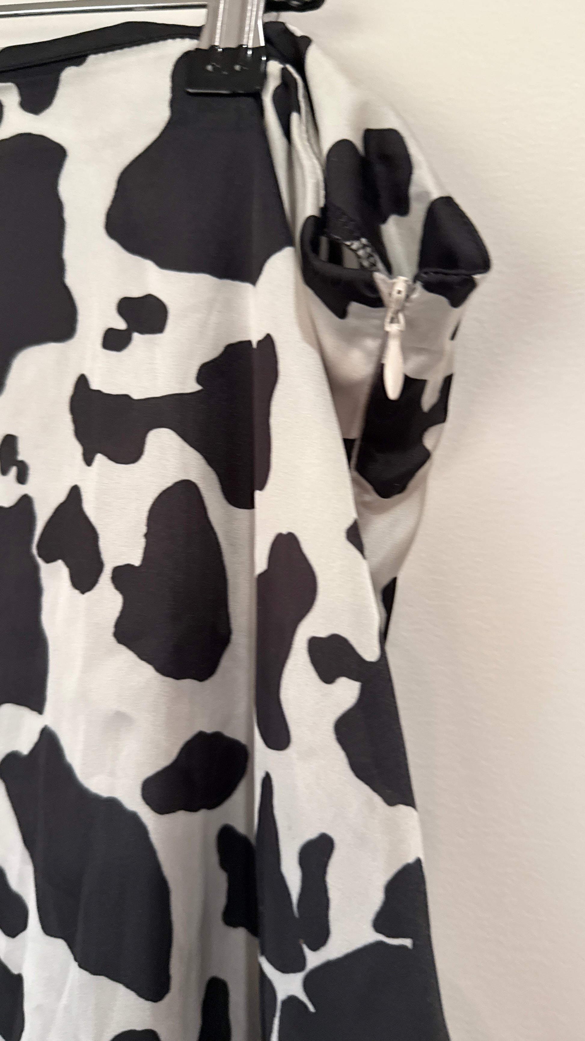 Flounce Cow Print Mini Skirt Size 24