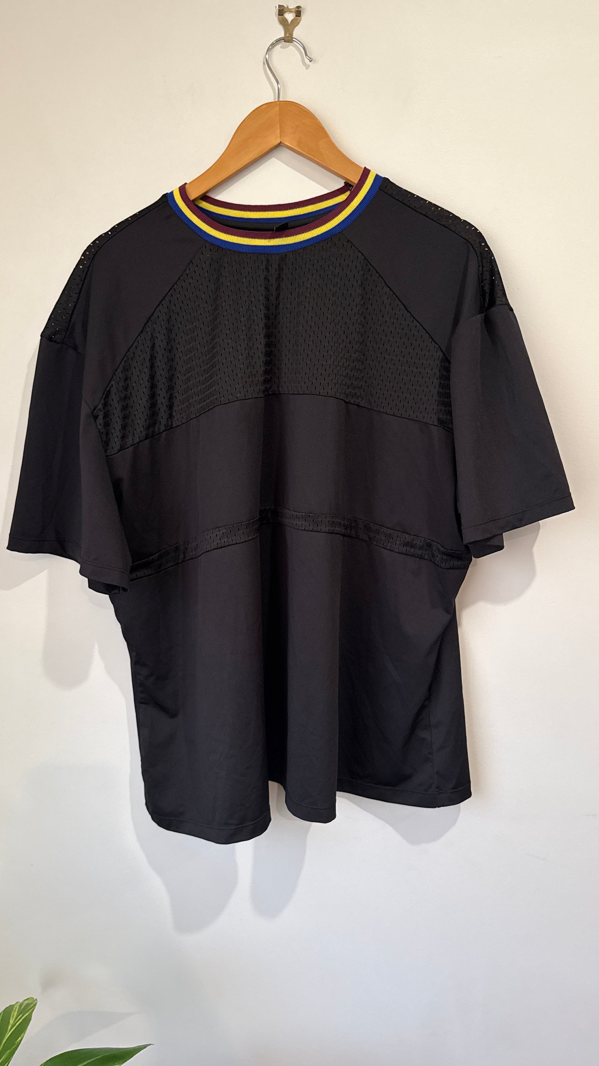 South Beach Size 26 Striped Collar Oversized Tee