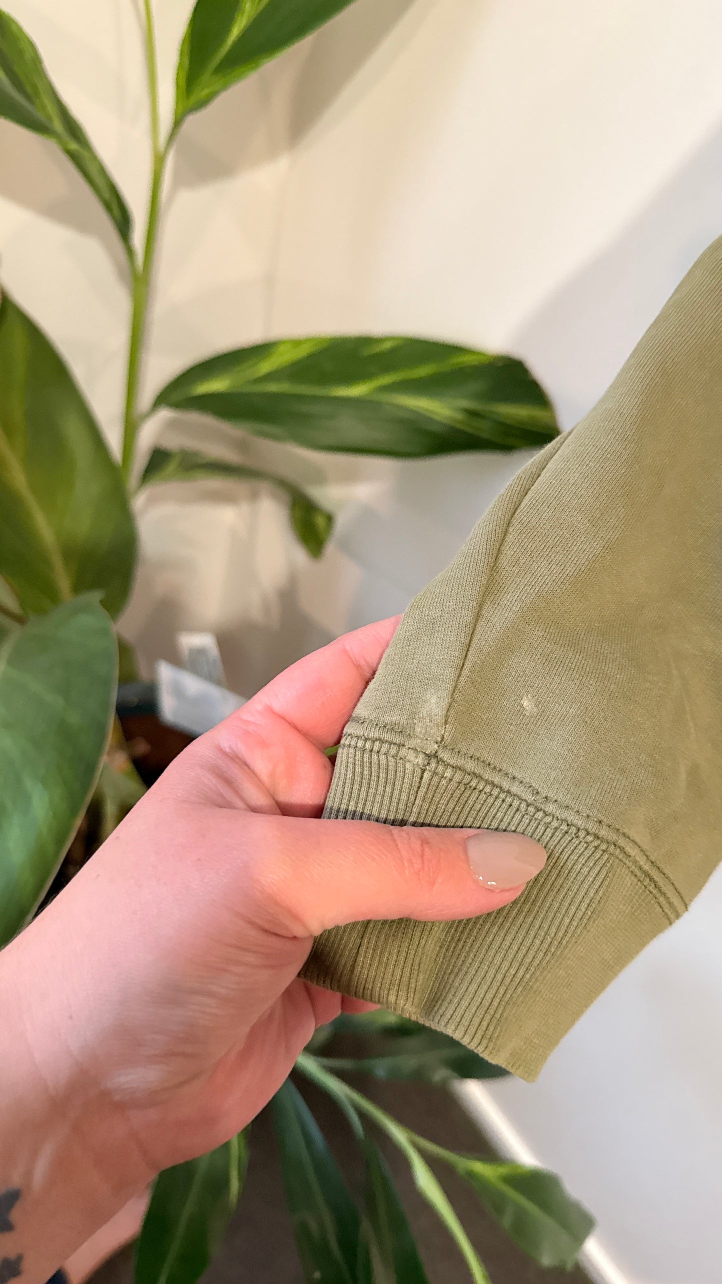 Converse Olive Half Zip Hoodie