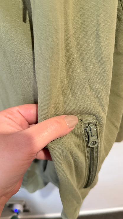 Converse Olive Half Zip Hoodie