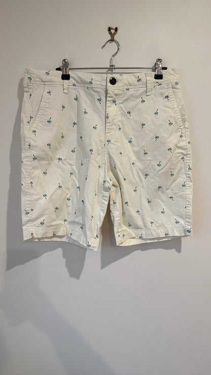 Aeropostale Size 31 | Waist 86cm Palm Tree Print Chino Shorts