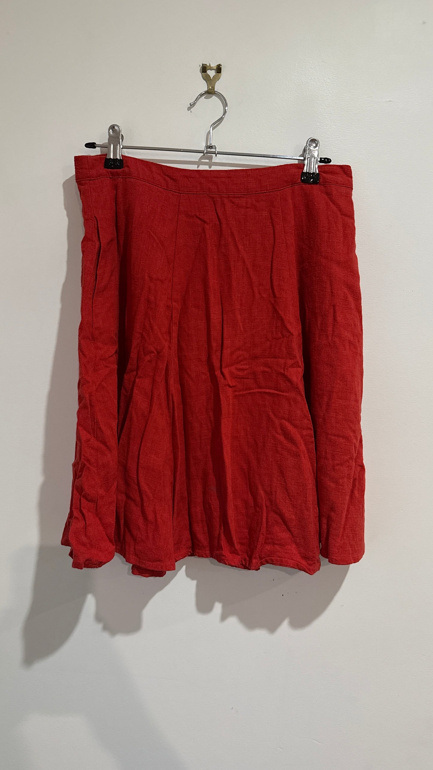 Revival Size S Linen Blend A Line Skirt