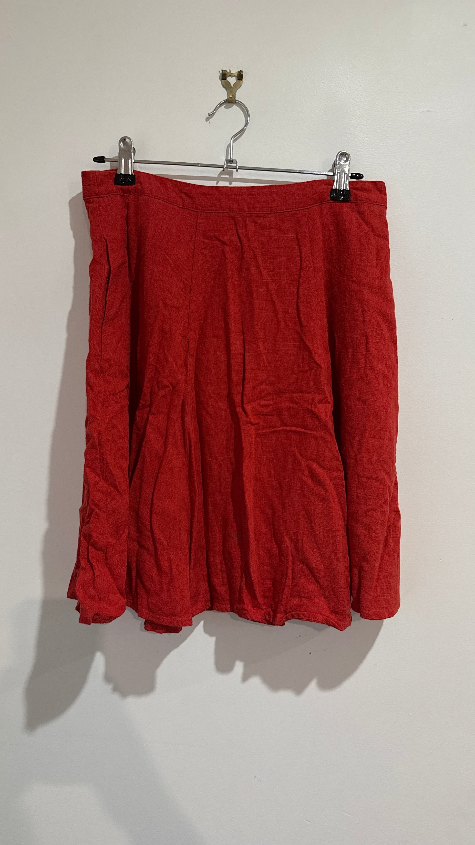 Revival Size S Linen Blend A Line Skirt