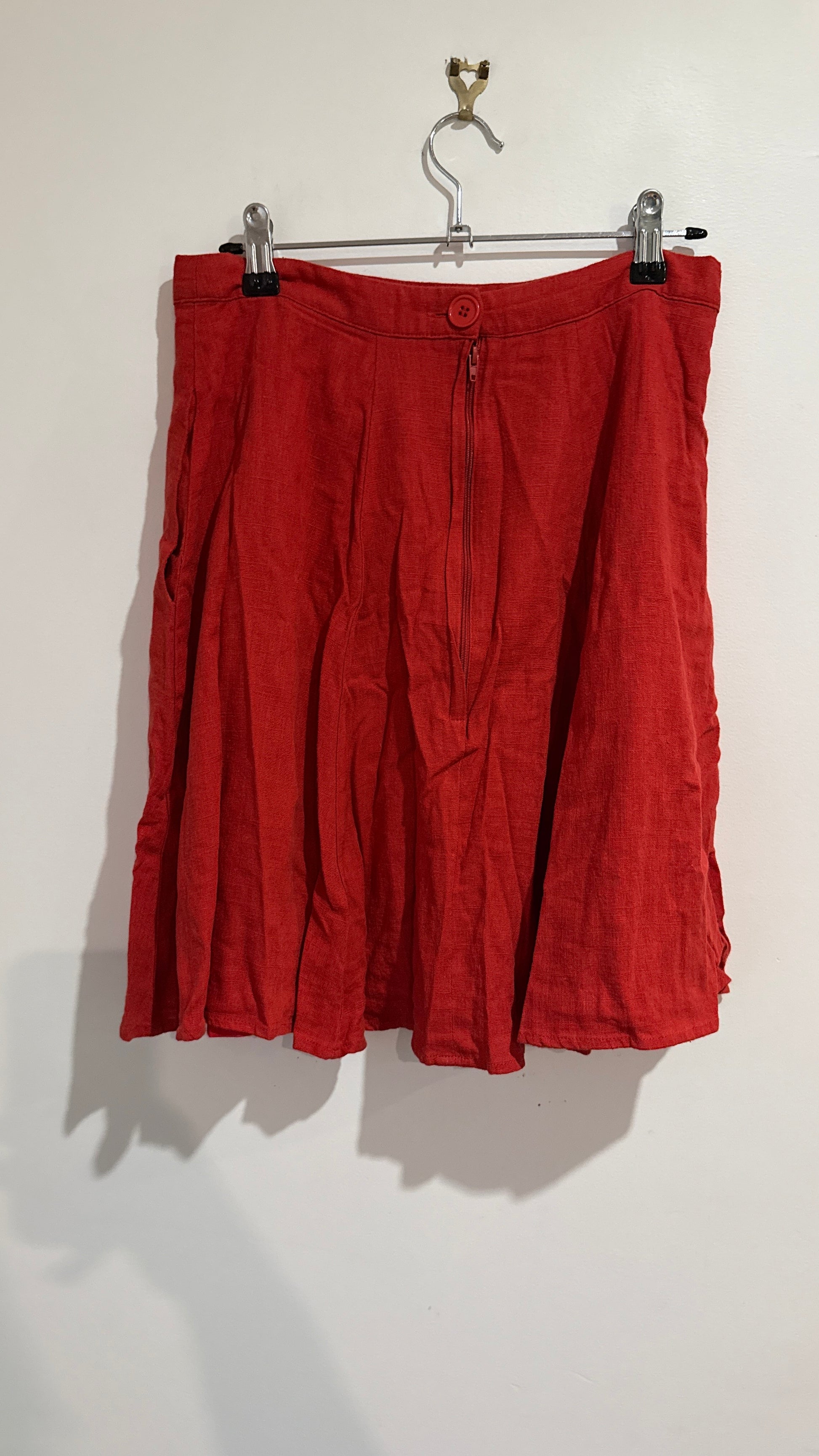 Revival Size S Linen Blend A Line Skirt