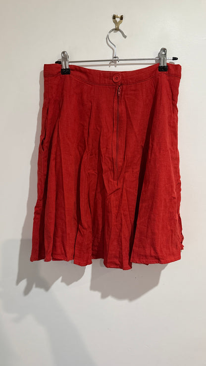 Revival Size S Linen Blend A Line Skirt
