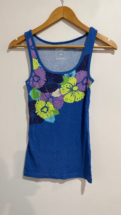 Old Navy Size M Floral Print Tank Top