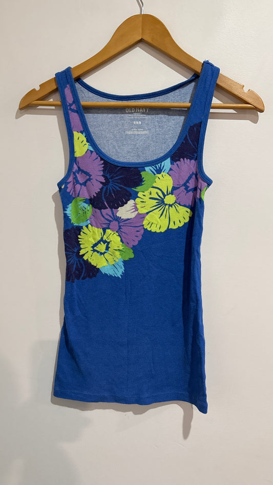 Old Navy Size M Floral Print Tank Top