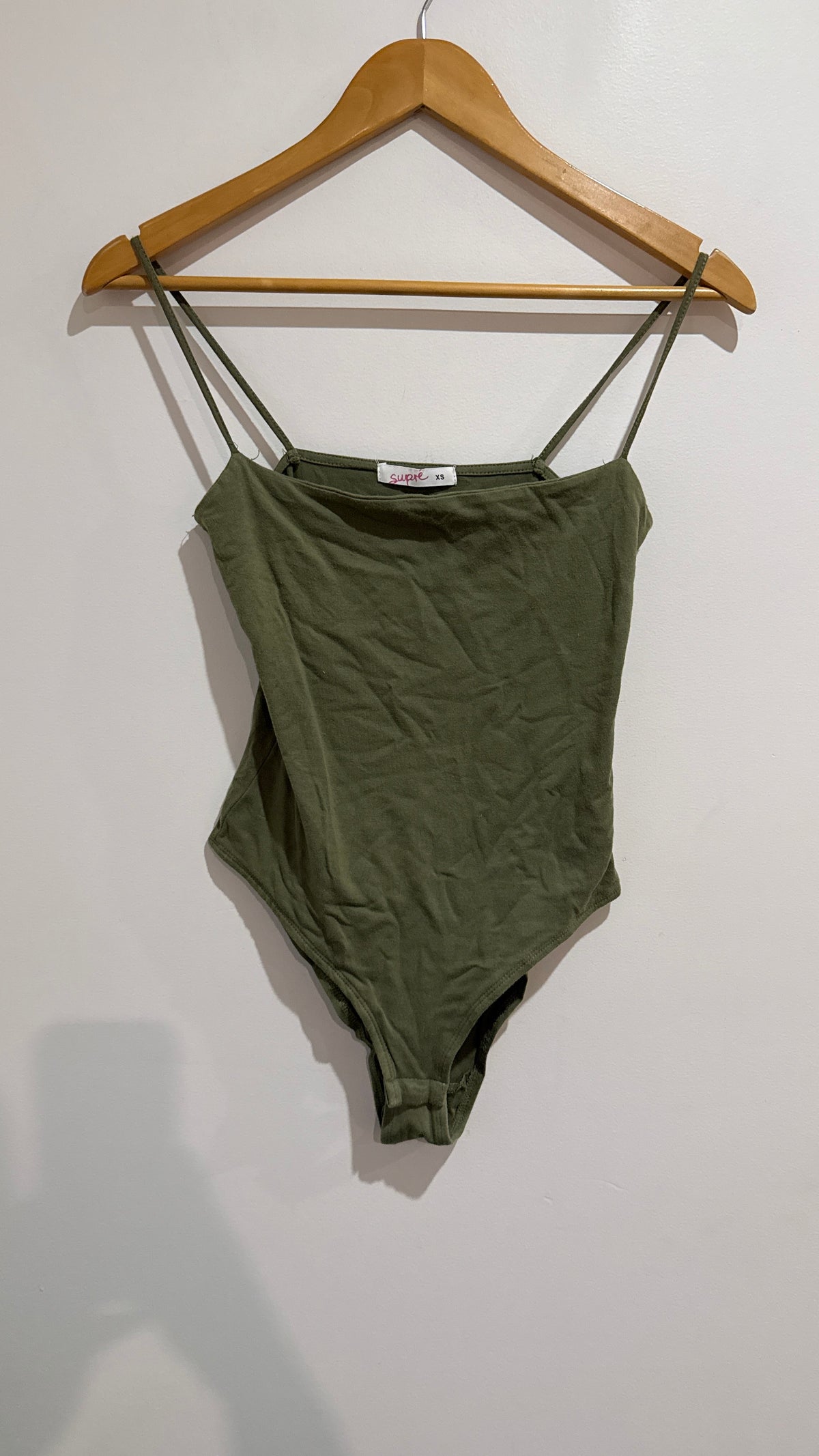 Supré Size XS Strappy Ribbed Bodysuit