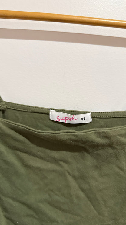 Supré Size XS Strappy Ribbed Bodysuit