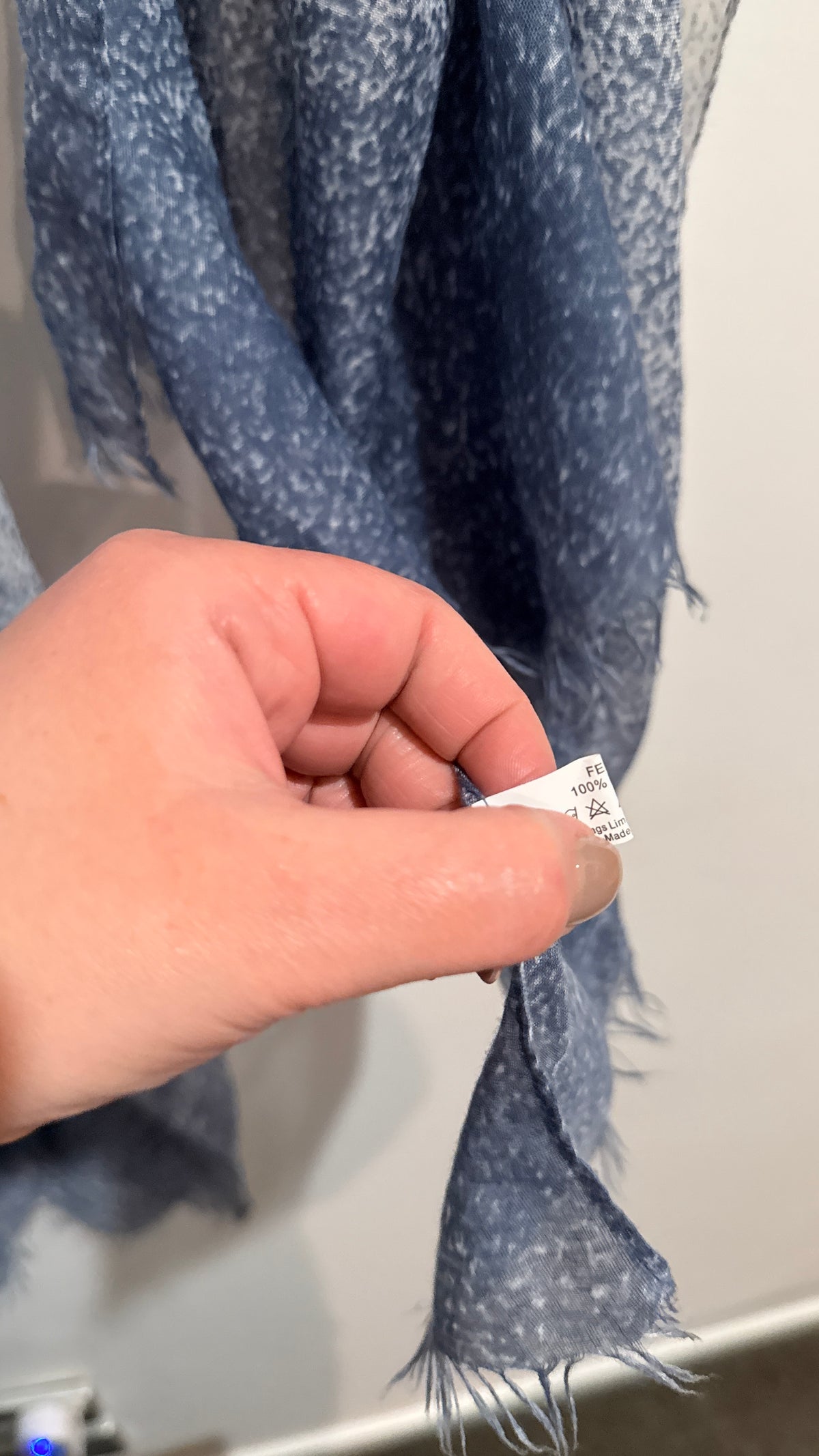Grey Ombre Speckled Print Scarf