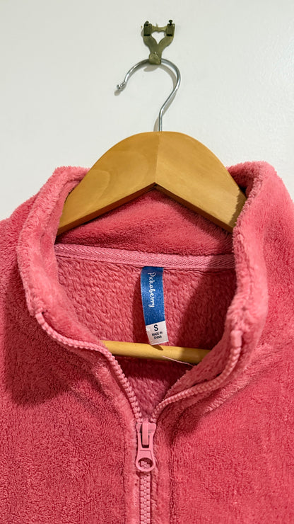 Pickaberry Size S Plush Fleece Zip Jacket