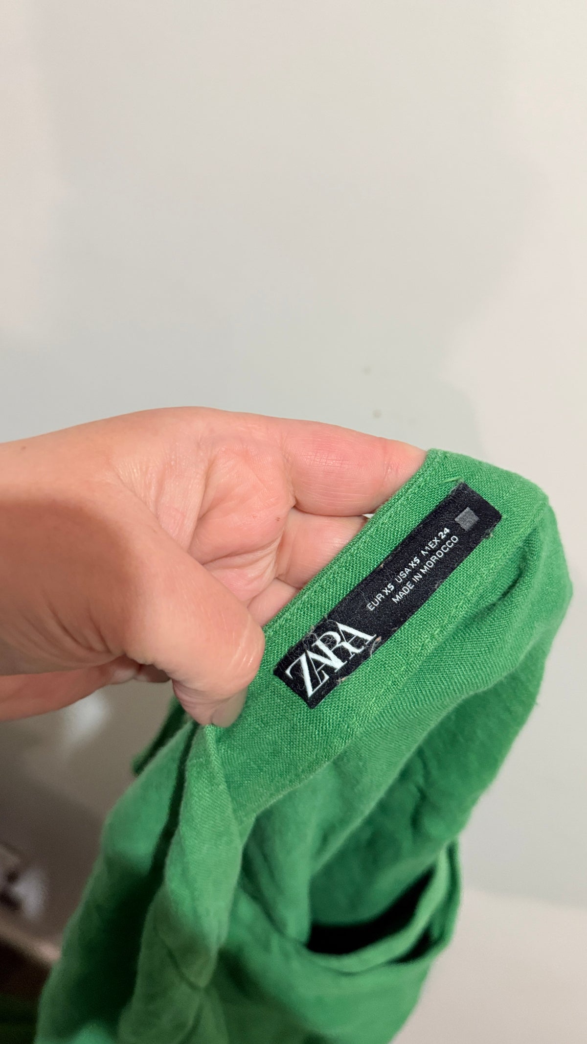 Zara Size XS Green Wrap Tie Ruffle Skirt