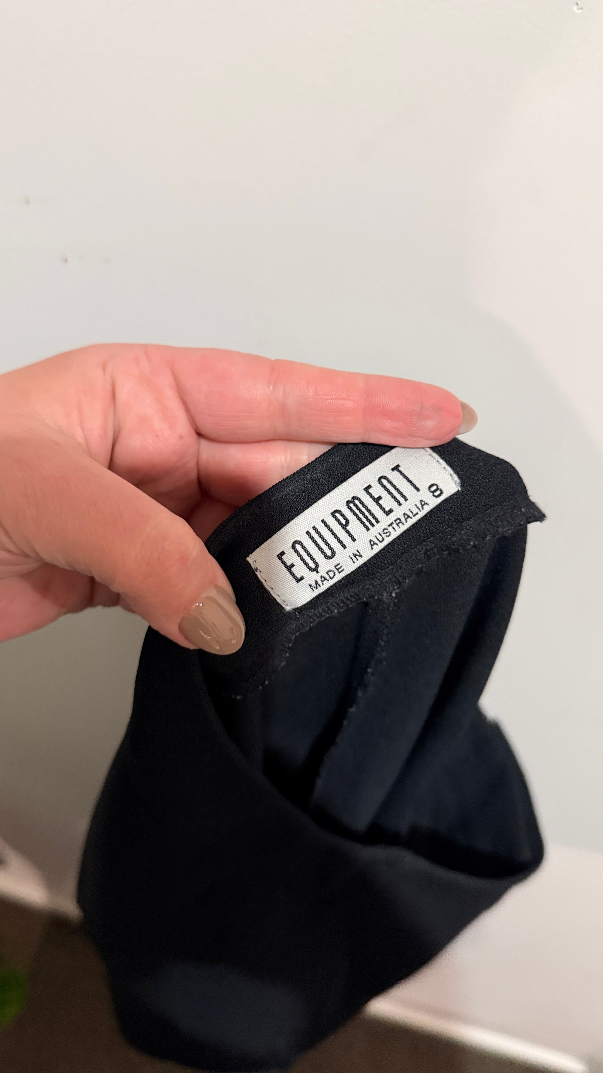 Equipment Size 8 Black Tailored Trousers