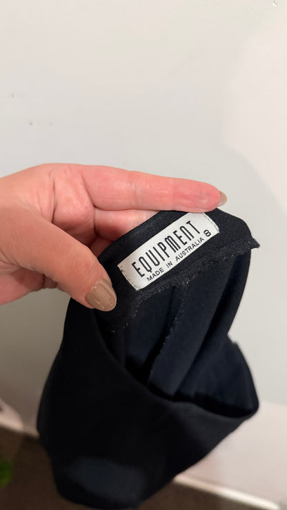 Equipment Size 8 Black Tailored Trousers